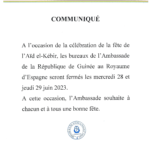 COMMUNIQUÉS AID EL-KEBIR